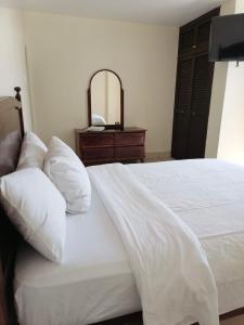 Ένα ή περισσότερα κρεβάτια σε δωμάτιο στο Boutique Hostal Mar de Plata