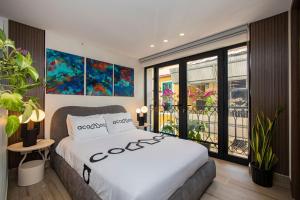 Ένα ή περισσότερα κρεβάτια σε δωμάτιο στο Casa Lourdes By Acomodocasco Viejo-large Groups! +261 φωτογραφίες