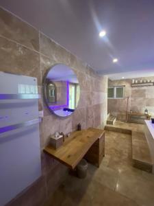 Kuchyň nebo kuchyňský kout v ubytování O Bain Soleil