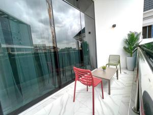 Balkón nebo terasa v ubytování Nimbus Nook Apartments, GRA Ikeja, Lagos