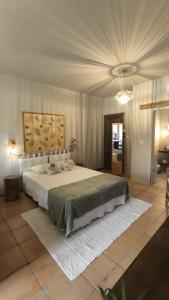 a bedroom with a large bed in a room at Varanda de Coimbra in Penacova