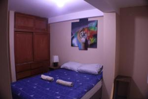 Postel nebo postele na pokoji v ubytování Casa rutz cusco