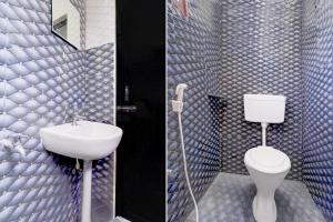 Koupelna v ubytování Super Hotel O Nagamalaipudukottai Madurai