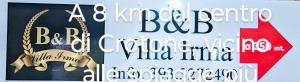 Certifikát, hodnocení, plakát nebo jiný dokument vystavený v ubytování Villa Irma guest house