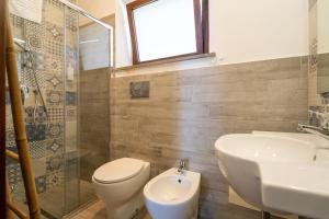 Koupelna v ubytování Casa Scala