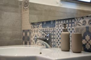 Koupelna v ubytování Casa Scala