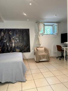Μια τηλεόραση ή/και κέντρο ψυχαγωγίας στο Residence Mont-Blanc Studio +15 φωτογραφίες