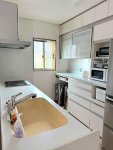 Kuchyň nebo kuchyňský kout v ubytování オルちゅーばーハウス#6畳1部屋提供#ホスト住居型民泊#内鍵ありOruchuba house