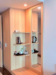 Kuchyň nebo kuchyňský kout v ubytování Muong Thanh Luxury Nha Trang Hotel