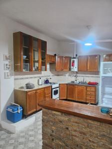 Η κουζίνα ή μικρή κουζίνα στο Cabañas Kay Pacha