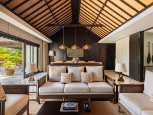 Posezení v ubytování Raffles Bali
