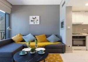 Kuchyň nebo kuchyňský kout v ubytování Luxury Apartment Business Bay