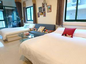 Letto o letti in una camera di 礁溪輕旅
