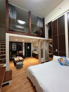 Letto o letti in una camera di 礁溪輕旅
