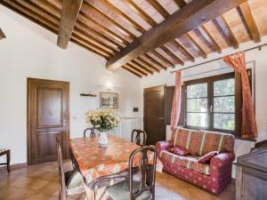 A seating area at Lovely Apartment in Citerna with Swimming Pool