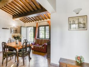 A seating area at Lovely Apartment in Citerna with Swimming Pool