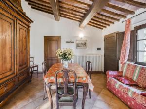 A seating area at Lovely Apartment in Citerna with Swimming Pool