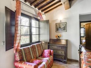 A seating area at Lovely Apartment in Citerna with Swimming Pool