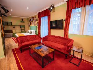 TV a/nebo společenská místnost v ubytování Theater Hotel