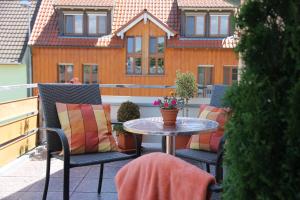 Rõdu või terrass majutusasutuses Hotel Ricci