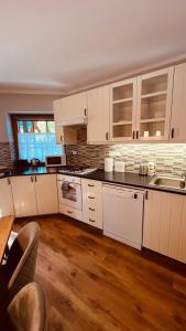 Kuchyňa alebo kuchynka v ubytovaní Strigonia Apartman