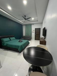 Posezení v ubytování HMI Roomstay