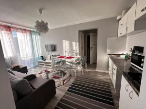 Kuchyň nebo kuchyňský kout v ubytování Centrum Pańska3 Apartment PARKING