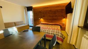 Ένα ή περισσότερα κρεβάτια σε δωμάτιο στο Residence Villa Linda