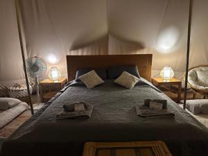 Posteľ alebo postele v izbe v ubytovaní Paraiso Bell Tent