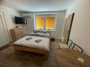 Postel nebo postele na pokoji v ubytování Apartmán u Dejva Zaječí