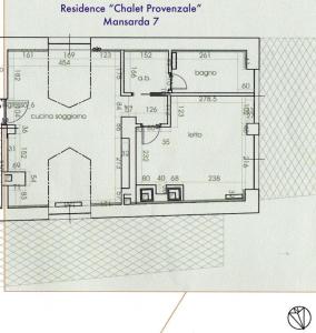 Půdorys ubytování Residence Chalet Provenzale