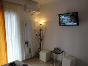 TV a/nebo společenská místnost v ubytování Rodon Apartments
