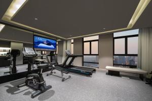 Fitness centrum a/nebo fitness zařízení v ubytování Atour Hotel Nantong Development Zone Aeon Mall