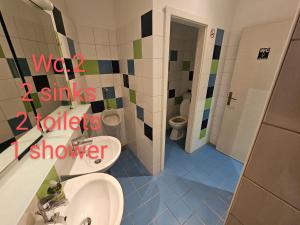 Koupelna v ubytování Hostel Renato