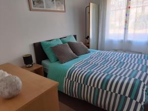 Postel nebo postele na pokoji v ubytování Trégastel Appartement 50 m de la plage
