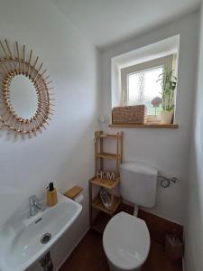 Koupelna v ubytování Haus Jassy
