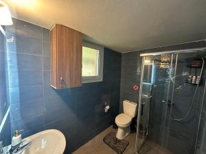 Koupelna v ubytování Xanthates escape