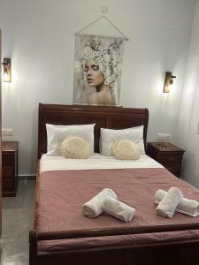 Postel nebo postele na pokoji v ubytování Xanthates escape