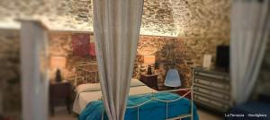 Postel nebo postele na pokoji v ubytování La terrazza