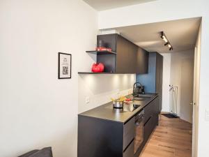 Kuchyň nebo kuchyňský kout v ubytování Apartment Residenza Monte Brè - Apt- 203 Haus2 by Interhome