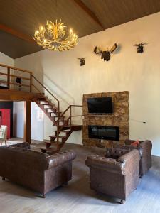 Χώρος καθιστικού στο Villa Serenità - Rifugio Fienile