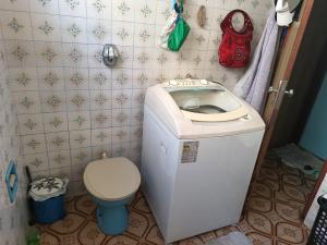 Koupelna v ubytování Hospedagem Popular