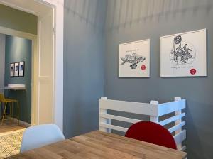 Χώρος καθιστικού στο Great apartment in Prenzlauer Berg - Elir