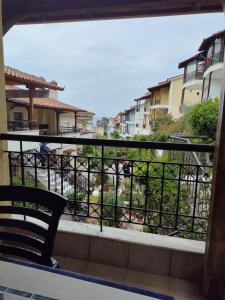 a view from the balcony of a building at Siviri Blue Horizon Apartment in Siviri
