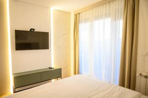 TV a/nebo společenská místnost v ubytování Premium wellness & spa