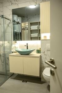 Koupelna v ubytování Premium wellness & spa