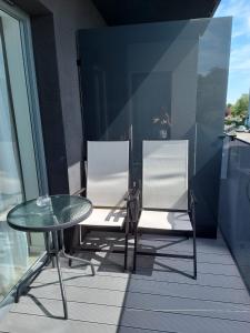 Balkón alebo terasa v ubytovaní Apartament GreyAppart