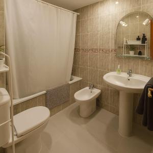 Et badeværelse på Bombo Beach Appartement