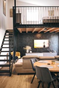 Posezení v ubytování Apartmány DVĚ BOBULE 1 kk