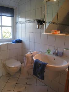 Koupelna v ubytování Haus am Deich